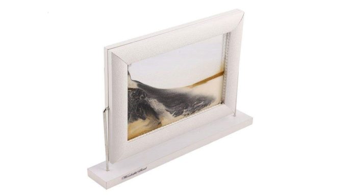 تابلو شنی واندرفول سند طرح مستطیل قاب سفید مایع شفاف کد RW - Image 8