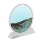 تابلو شنی واندرفول سند طرح دایره قاب سفید قابلیت انتخاب رنگ مایع تابلو - Image 4