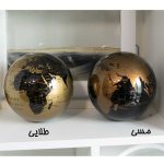 کره جغرافیایی طلایی و مسی