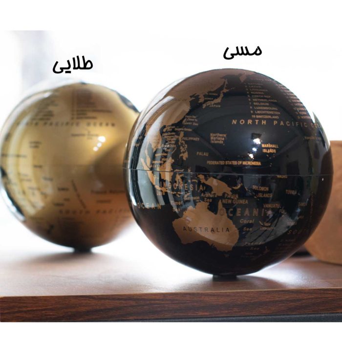 کره زیمن چرخان طلایی و مسی