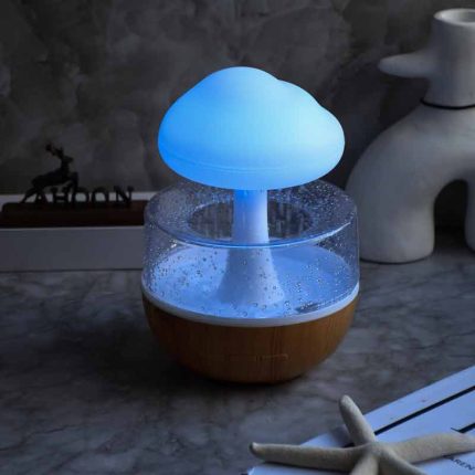 آبنما و چراغ خواب بارانی