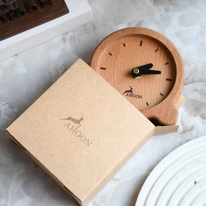 ساعت رومیزی چوبی
