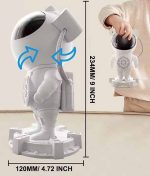 اسپیکر و رقص نور کهکشانی شفق قطبی و ماه