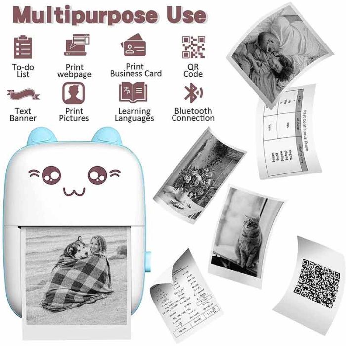 مینی پرینتر حرارتی قابل حمل