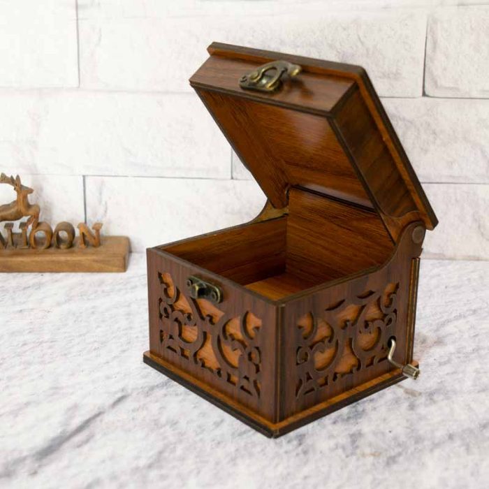جعبه موزیکال با محفظه نگهدارنده چوبی