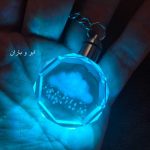 جاکلیدی کریستالی طرح ابر و باران