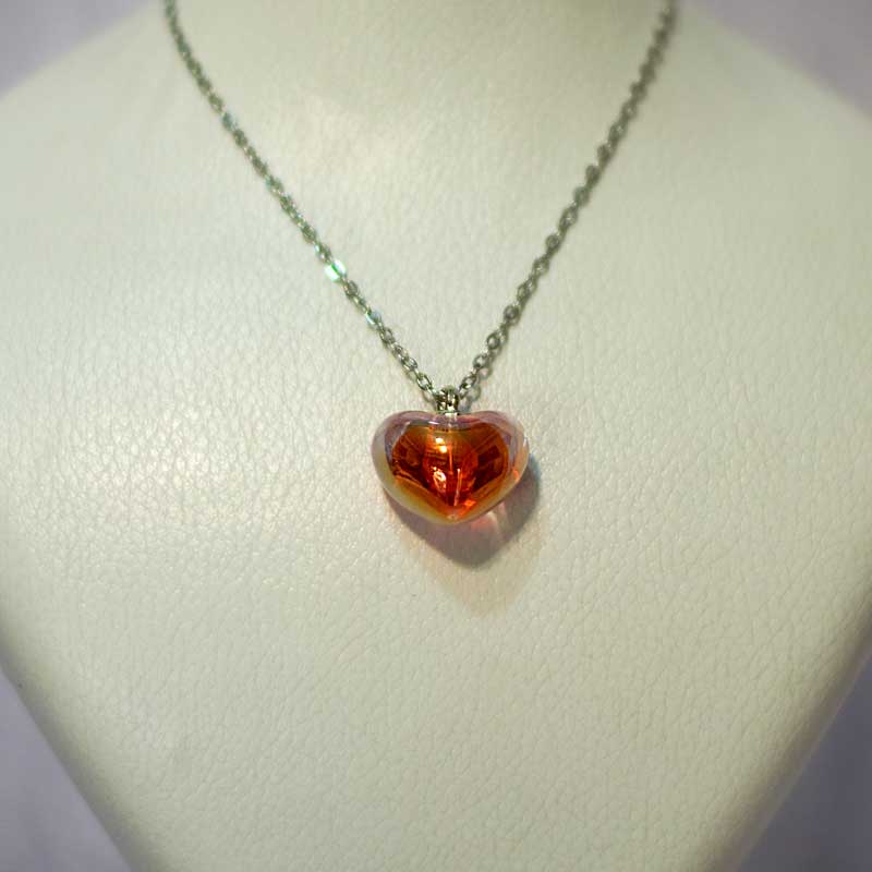 گردنبند قلب قرمز