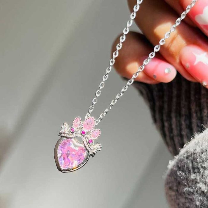 گردنبند راپونزل قلب تاجدار