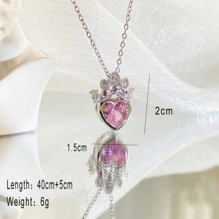 گردنبند راپونزل صورتی