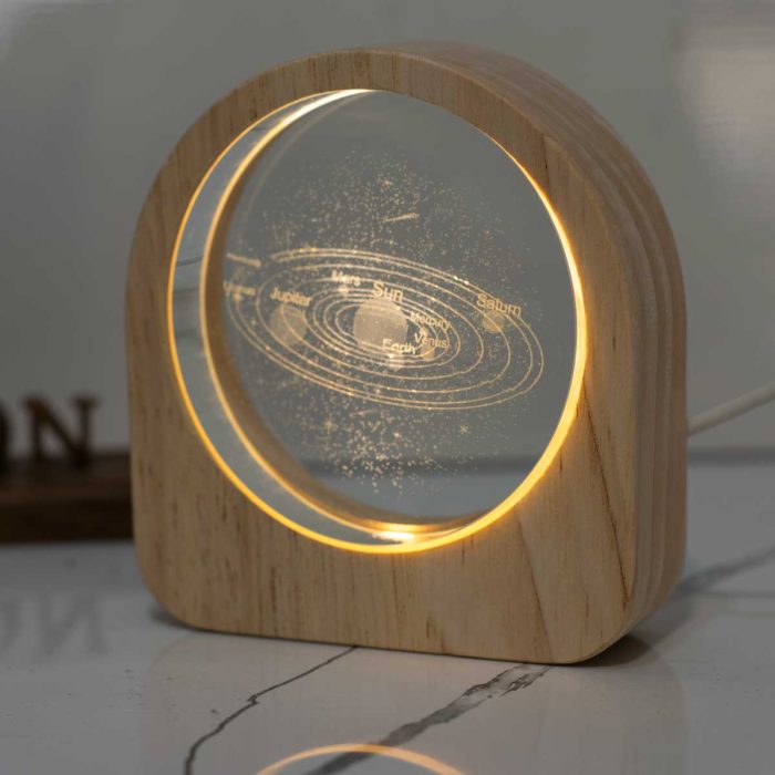 چراغ خواب ماه کریستالی