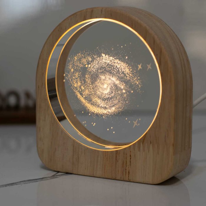 چراغ خواب کریستالی دایره راه شیری