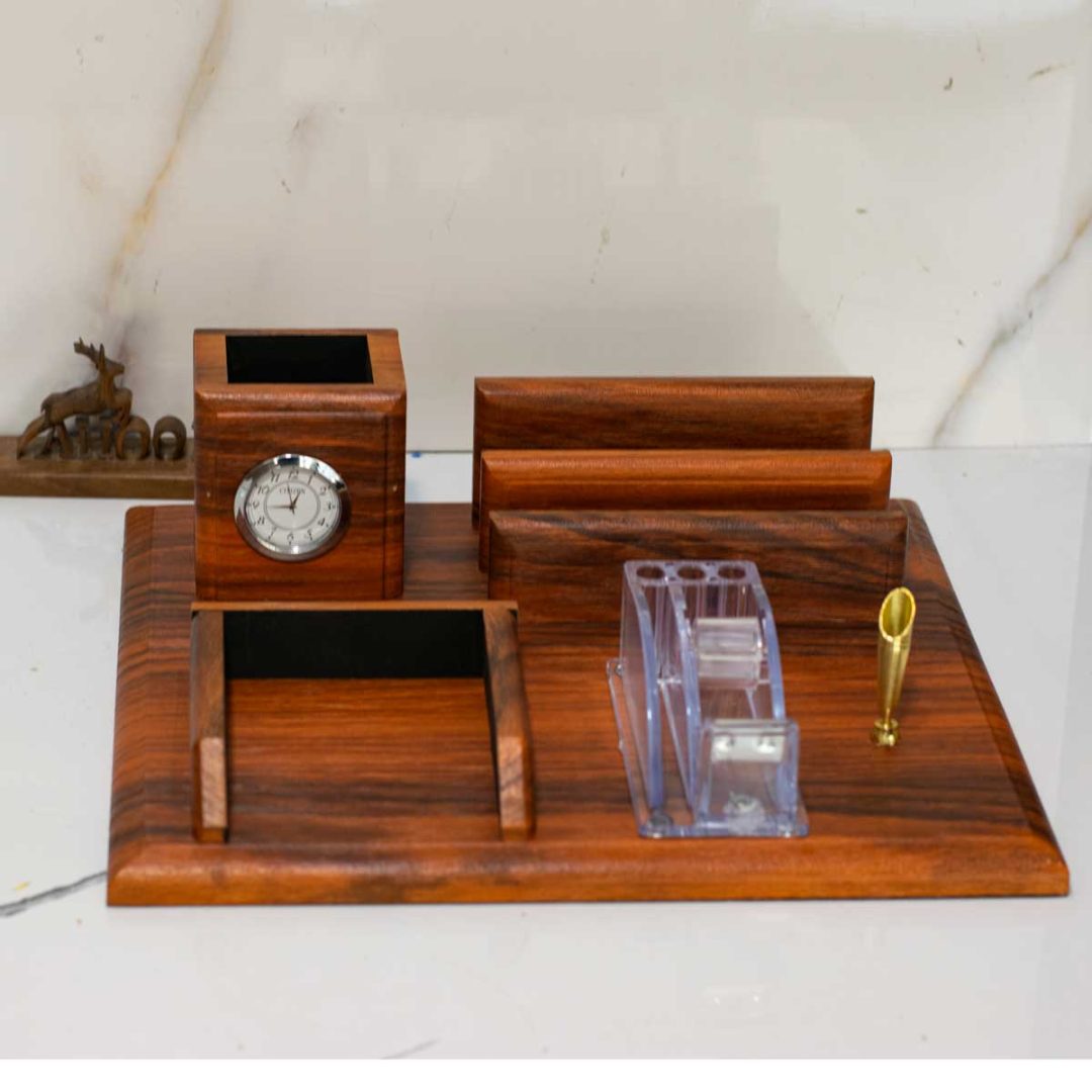 ست اداری رومیزی ساعتدار