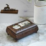 جعبه موزیکال طرح چوبی