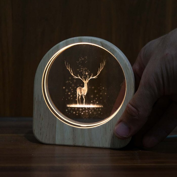 چراغ خواب کریستالی گوزن