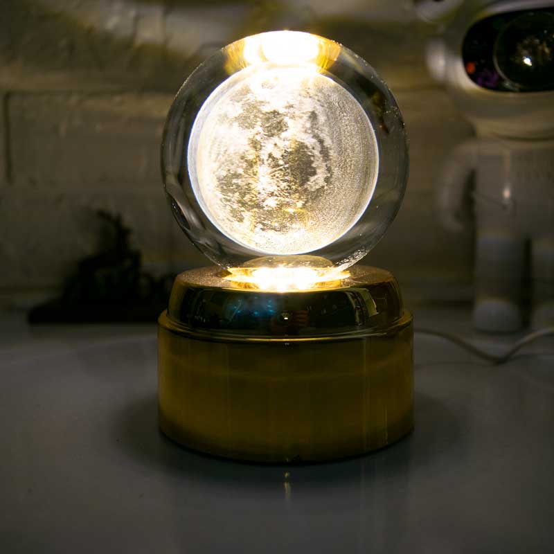 چراغ خواب کریستالی چرخان