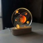 چراغ خواب کریستالی طرح منظومه شمسی