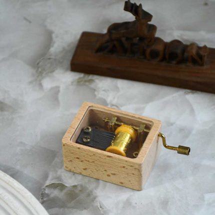 موزیک باکس طلایی چوبی