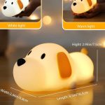 چراغ خواب سیلیکونی سگ