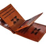 کیف پول چرم طبیعی قهوه ای