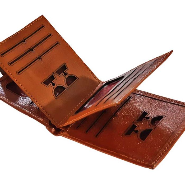 کیف پول چرم طبیعی قهوه ای