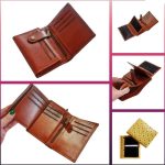 کیف چرم طبیعی نیم کتی عسلی