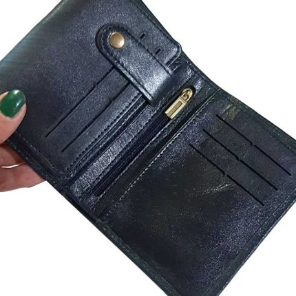 کیف چرم نیم کتی مشکی