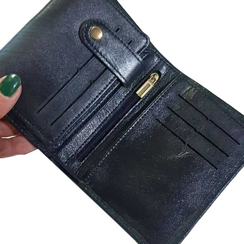 کیف چرم نیم کتی مشکی