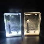 چراغ خواب شب برفی با نور مهتابی و آفتابی