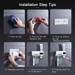 نگهدارنده مسواک و خمیر دندان با لامپ ضدعفونی کننده UV - Image 2