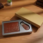 ست چرم طبیعی مردانه جاکارتی و جاسوییچی