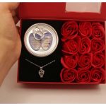 گردنبند مروارید عشق با جعبه هدیه