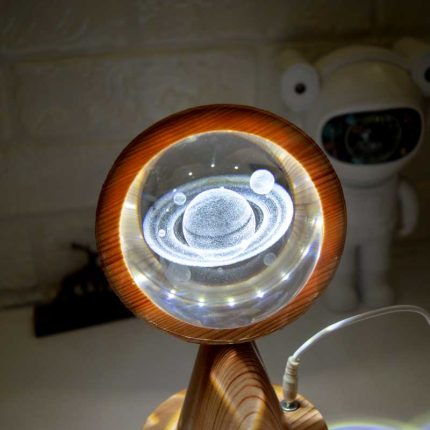 گوی کریستالی پایه بلند زحل