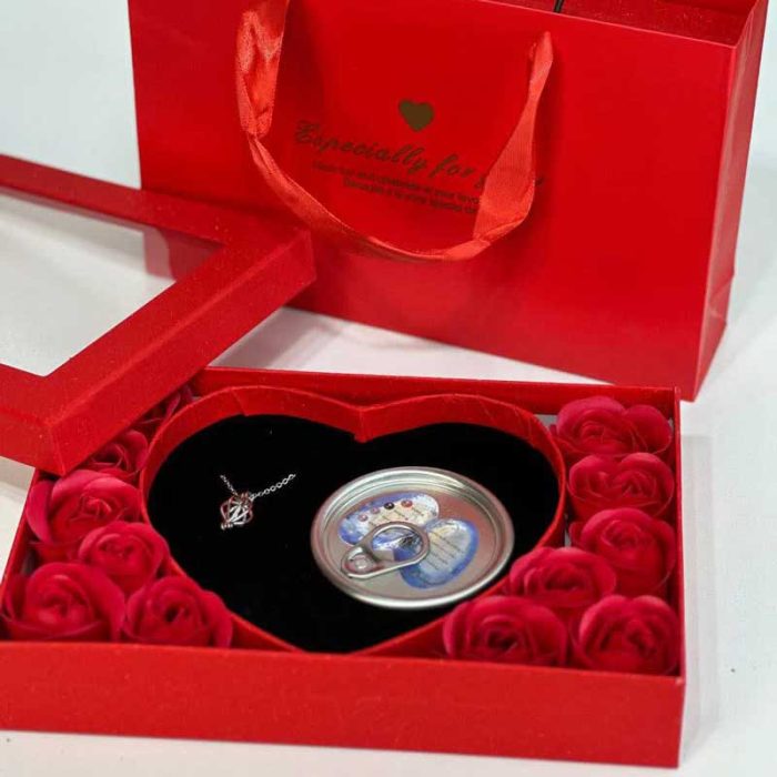 پک هدیه قلبی مروارید عشق