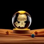 چراغ خواب کریستالی Hello Kitty