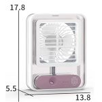 پنکه مه پاش شارژی مدل transparent spray lightfan - Image 2