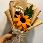 گل پیپ پاککن طرح آفتابگردان
