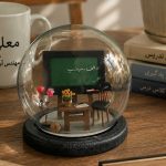 گوی هدیه شیشه ای معلم