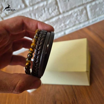 خرید دستبند چرمی طبیعی