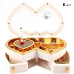 جعبه جواهرات موزیکال مدل دو قلب