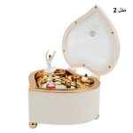 جعبه موزیکال مدل قلب طرح نگهداری جواهرات
