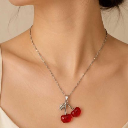 گردنبند آویز گیلاسی