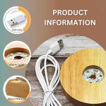 چراغ خواب مدل گوی کریستالی طرح چرخ و فلک