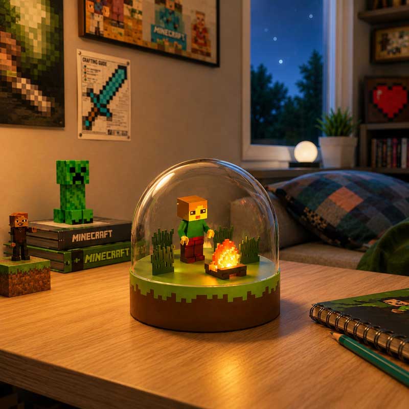 چراغ خواب مدل minecraft